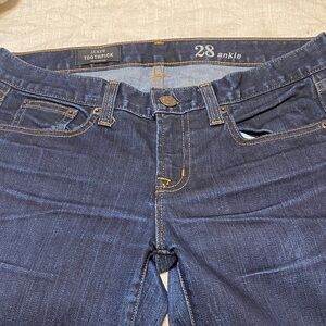 J. Crew toothpick dark wash Jeans